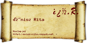 Énisz Rita névjegykártya